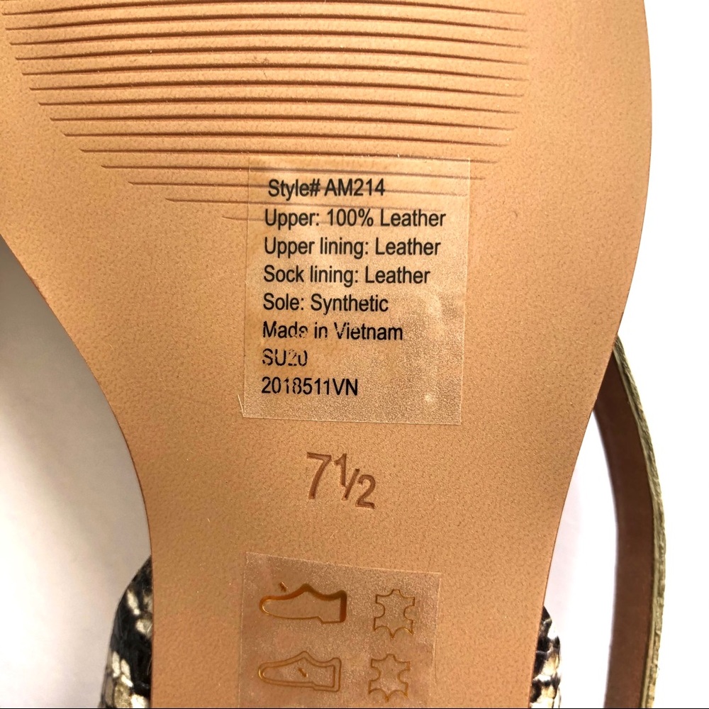 Madewell • Heidi Slingback Snake Embossed Sandals - Picture 10 of 10